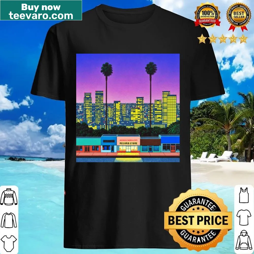 Serene graphic inspired by Hiroshi Nagai on a racerback shirt