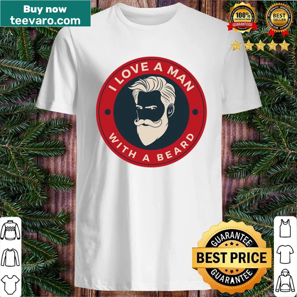 Retro shirt expressing love for men with beards