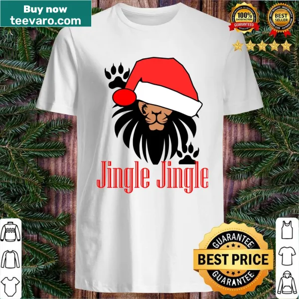 Santa lion graphic shirt for Christmas