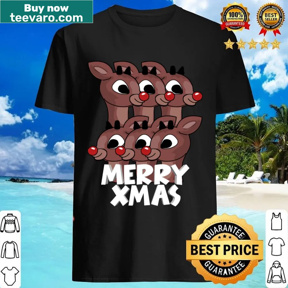 Merry Xmas shirt with festive typography
