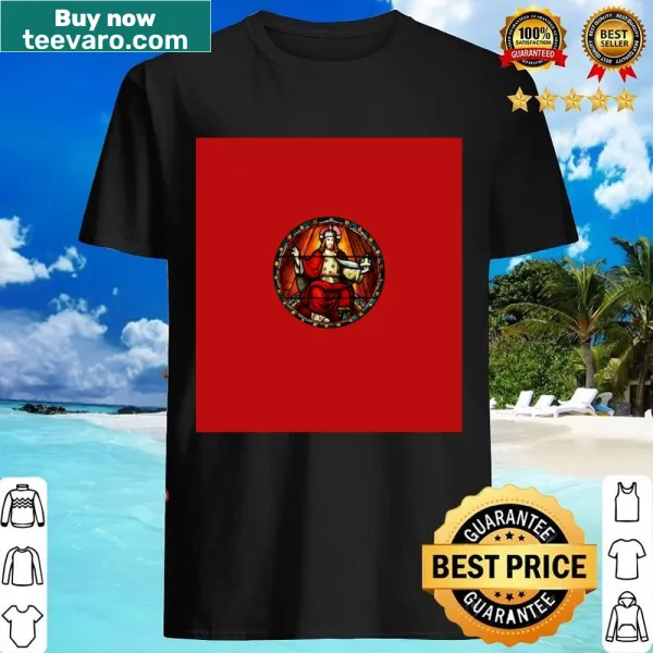 Funny holiday shirt with humorous text about Santa