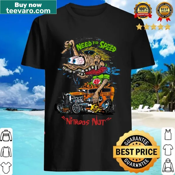 Bold automotive-themed shirt with nitrous nut graphic