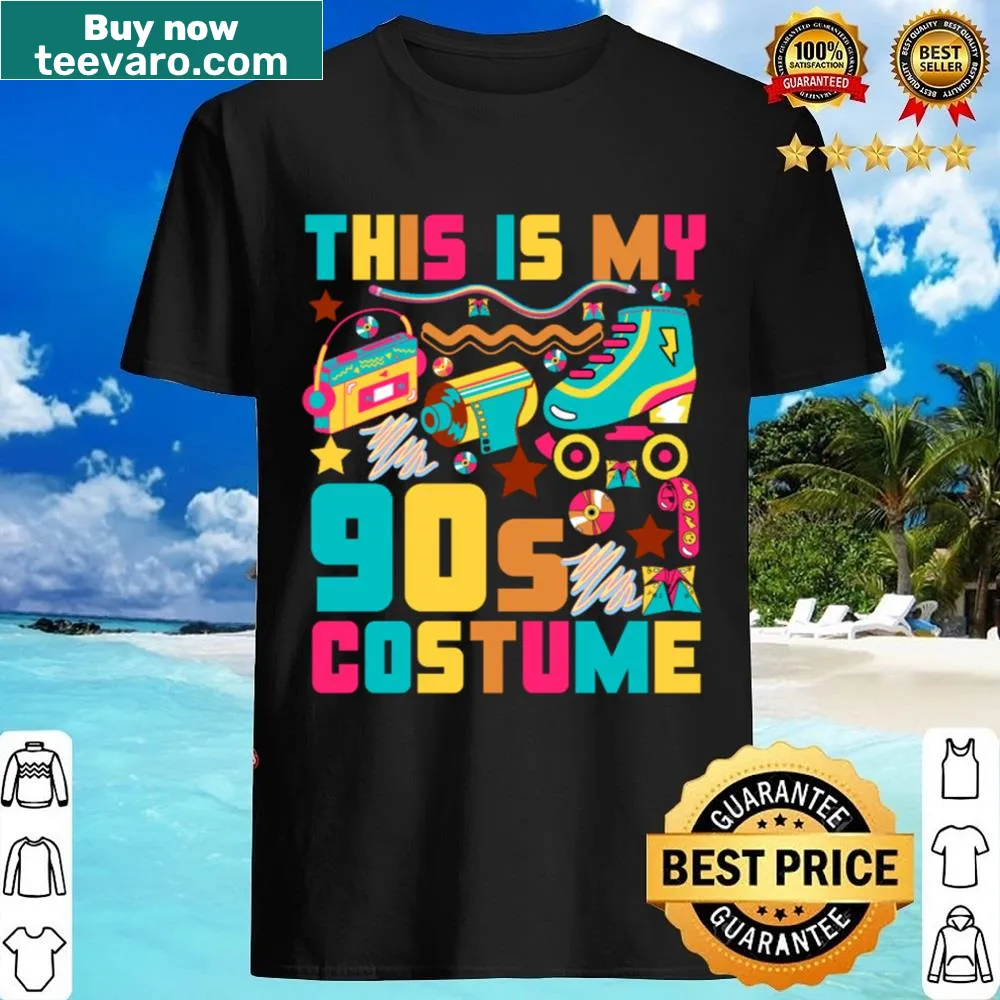 Funny 90s costume shirt with playful text