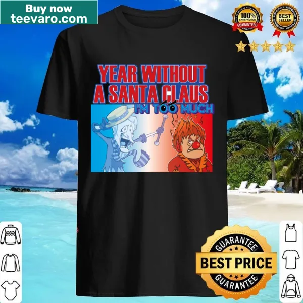 Shirt featuring nostalgic design inspired by 'A Year Without A Santa Claus'.