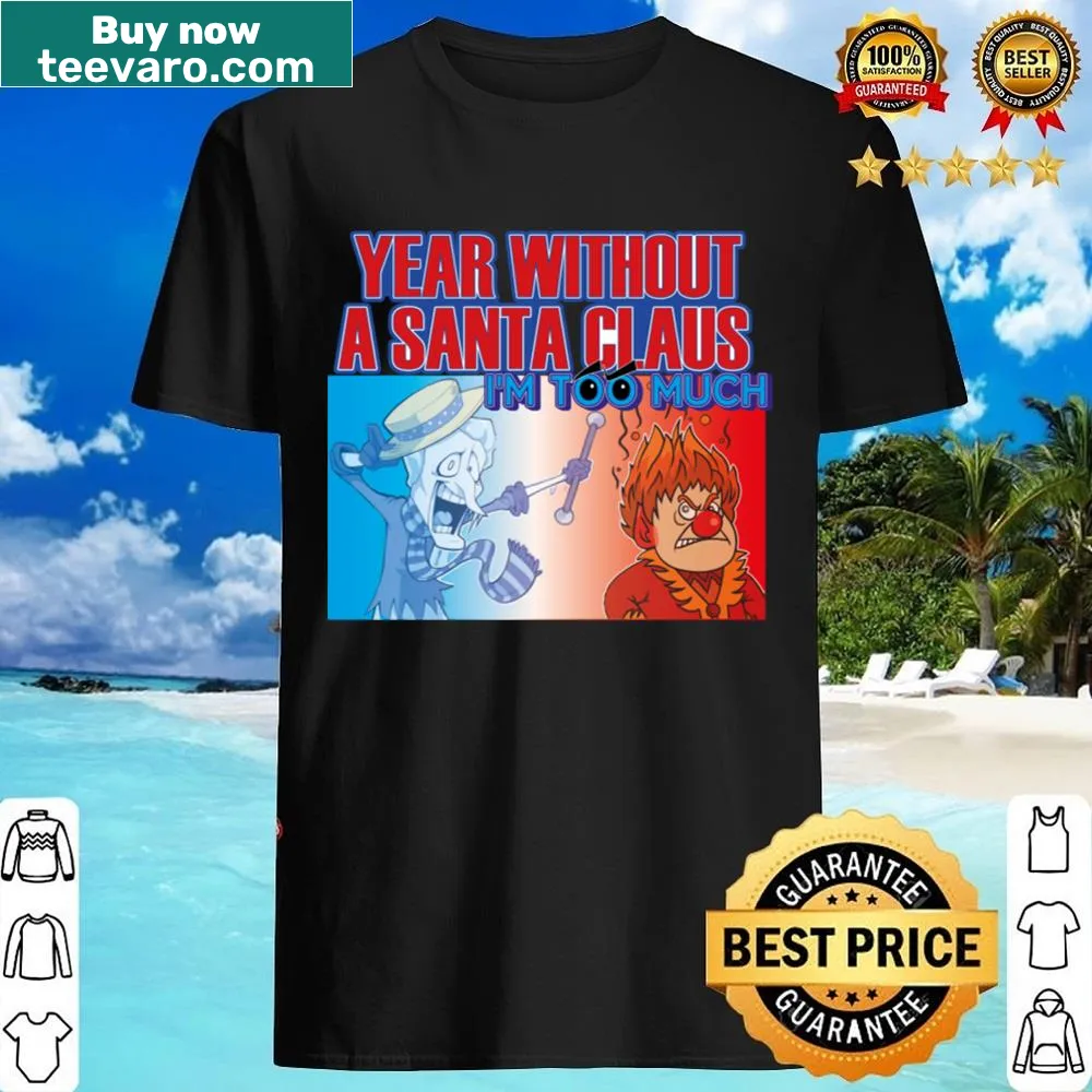 Shirt featuring nostalgic design inspired by 'A Year Without A Santa Claus'.