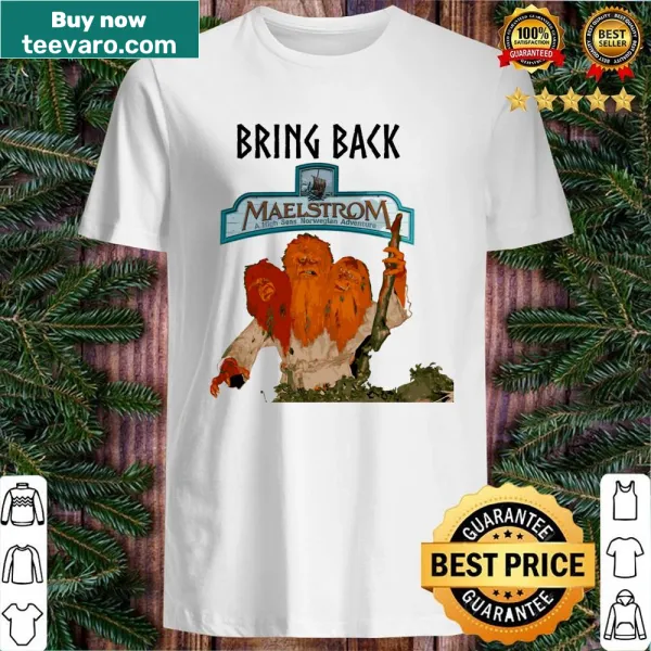 Maelstrom themed shirt with bold typography design