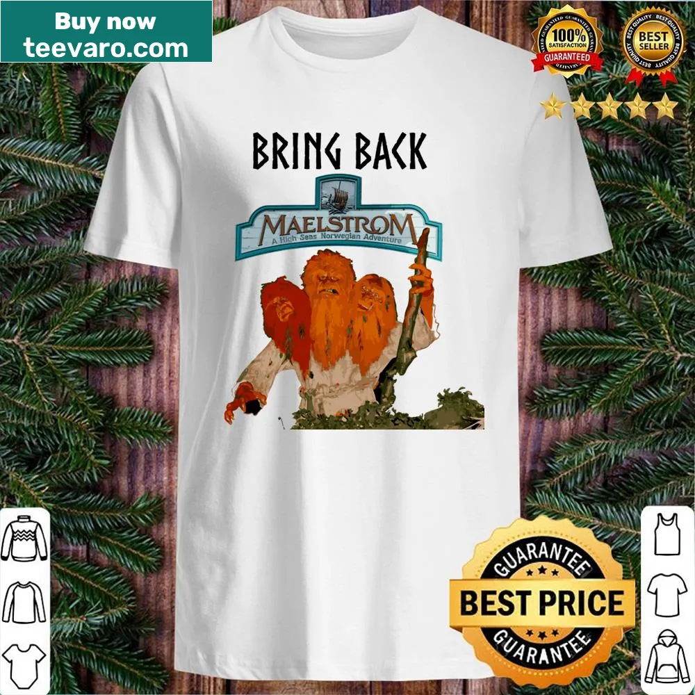 Maelstrom themed shirt with bold typography design