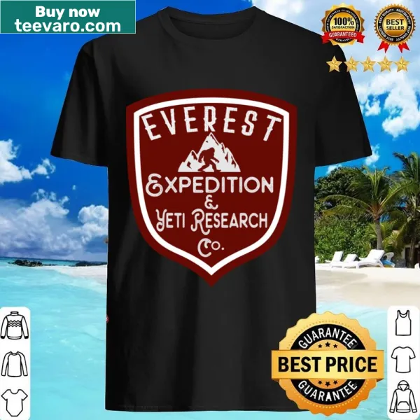 Illustrative shirt featuring Yeti and Everest design
