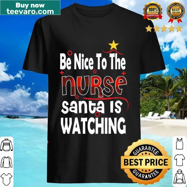 Funny nurse holiday shirt with plaid design