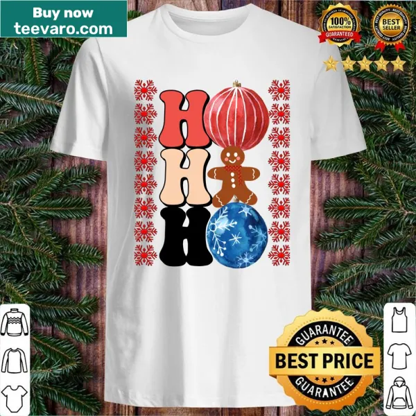 Ho Ho Ho shirt with bold festive lettering