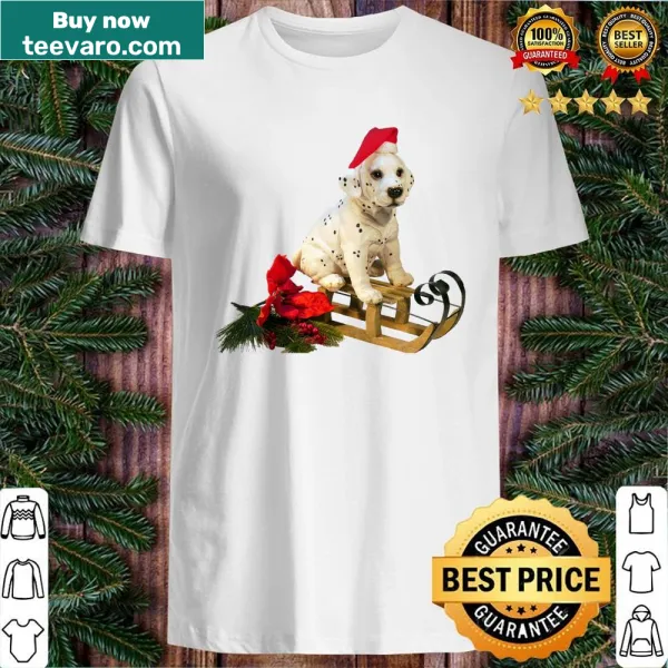 Christmas shirt featuring a festive dog graphic