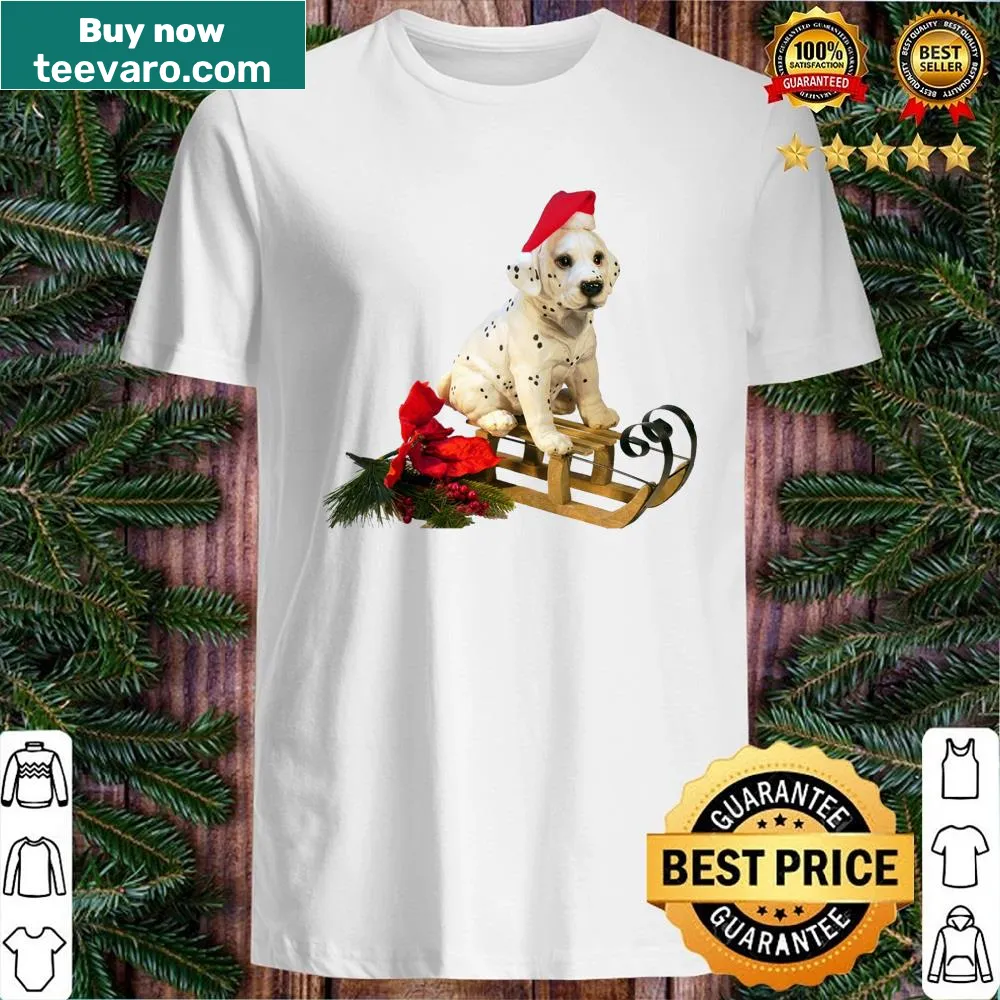 Christmas shirt featuring a festive dog graphic