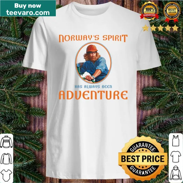 Adventure-themed shirt inspired by Norway's landscapes