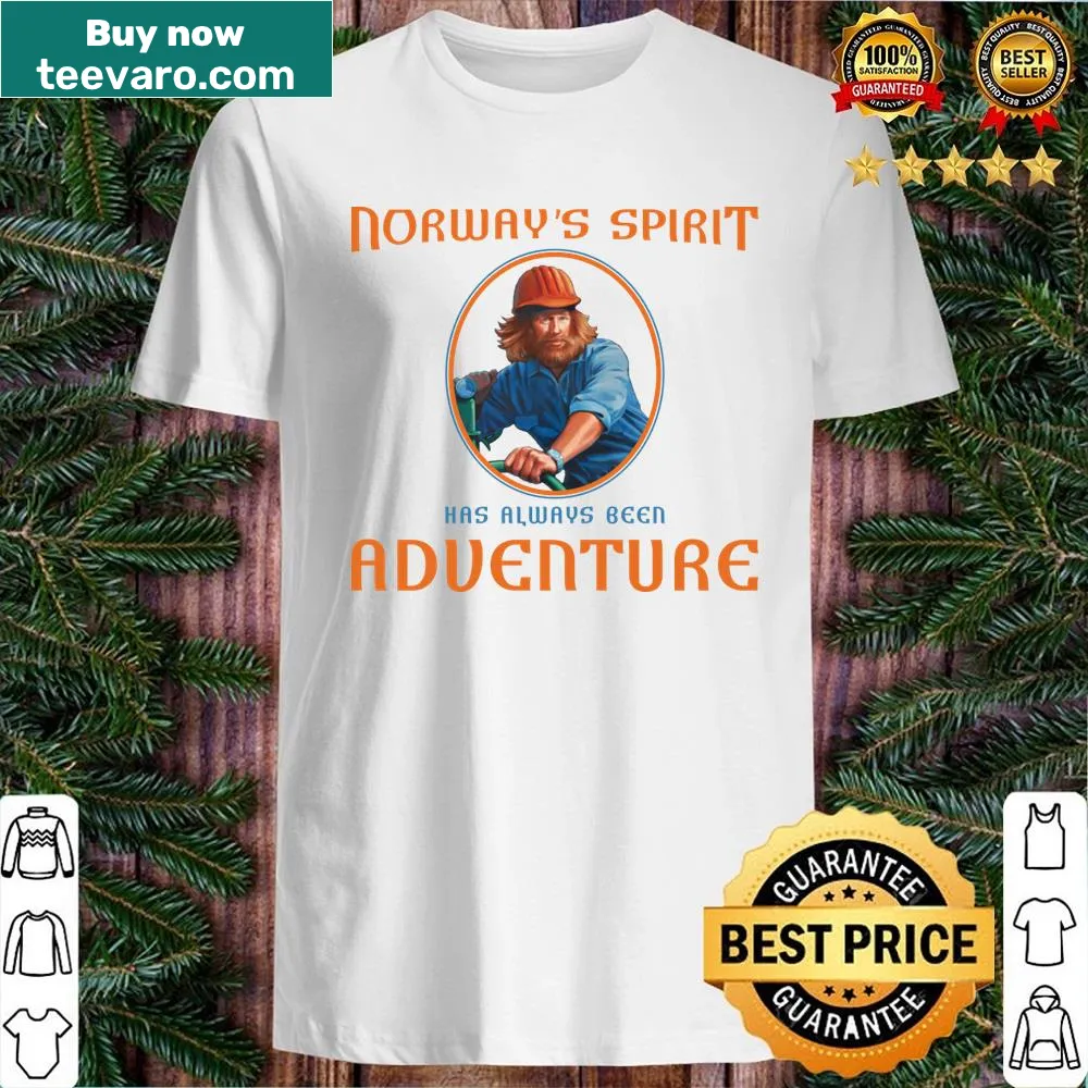 Adventure-themed shirt inspired by Norway's landscapes