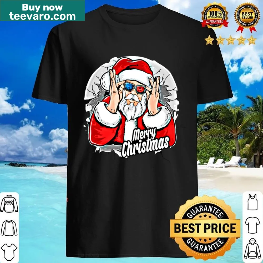 Vintage Santa Claus graphic shirt for the holiday season