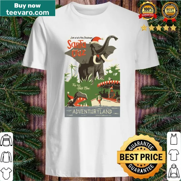 Parody shirt featuring Santa Claus and Disneyland elements