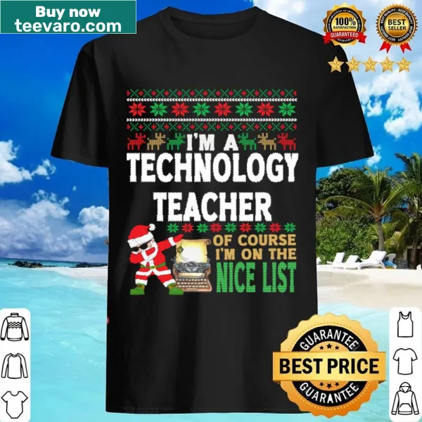 Funny cartoon Technology Teacher Christmas shirt