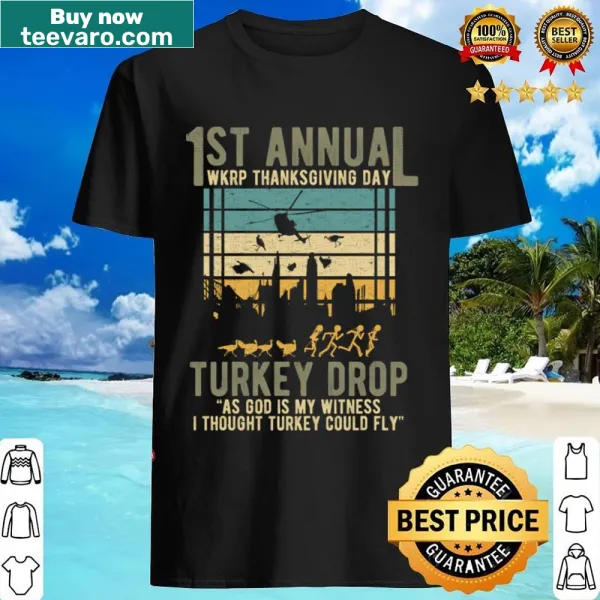 Vintage graphic shirt celebrating Wkrp Turkey Drop episode