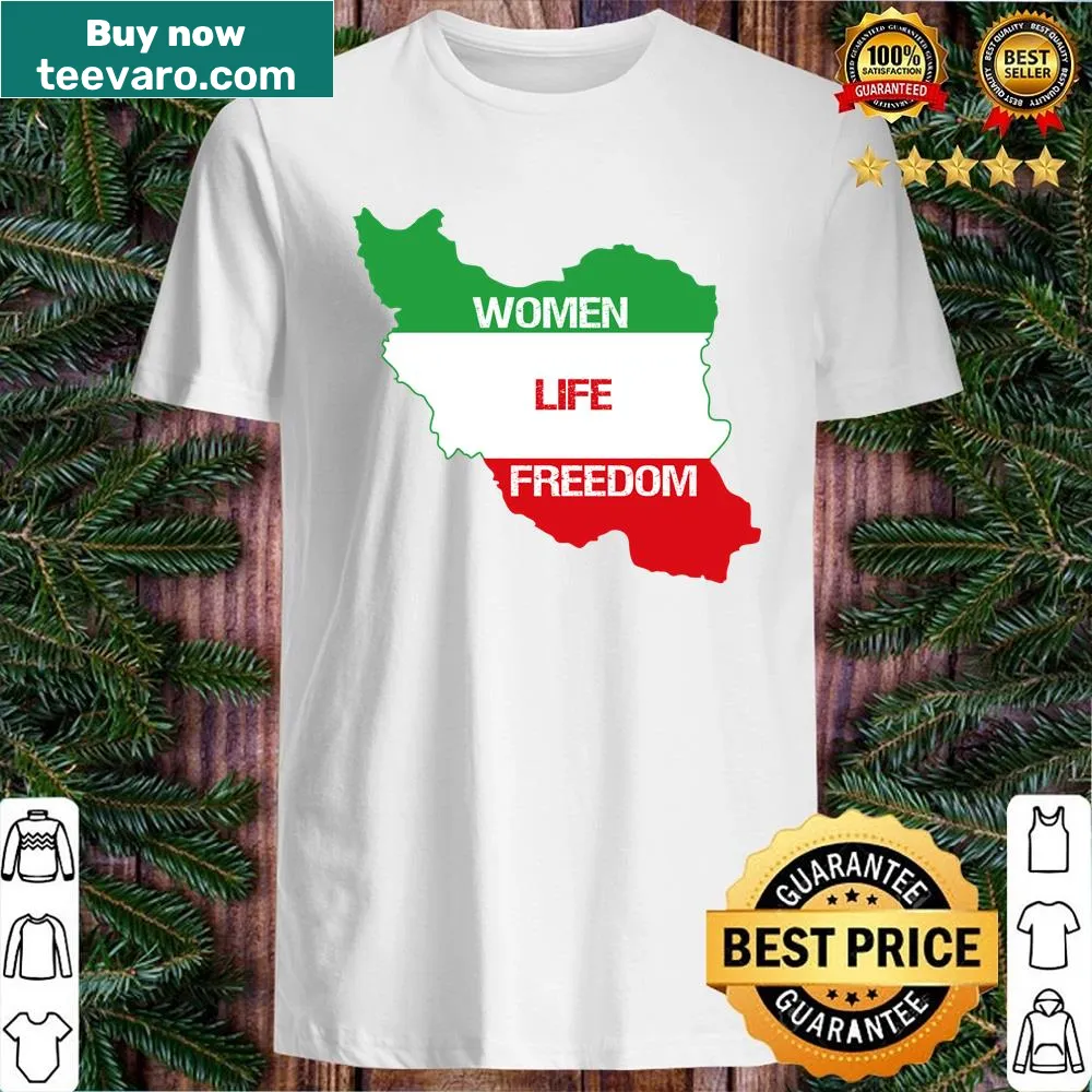 Sticker-style Women Life Freedom shirt with impactful message