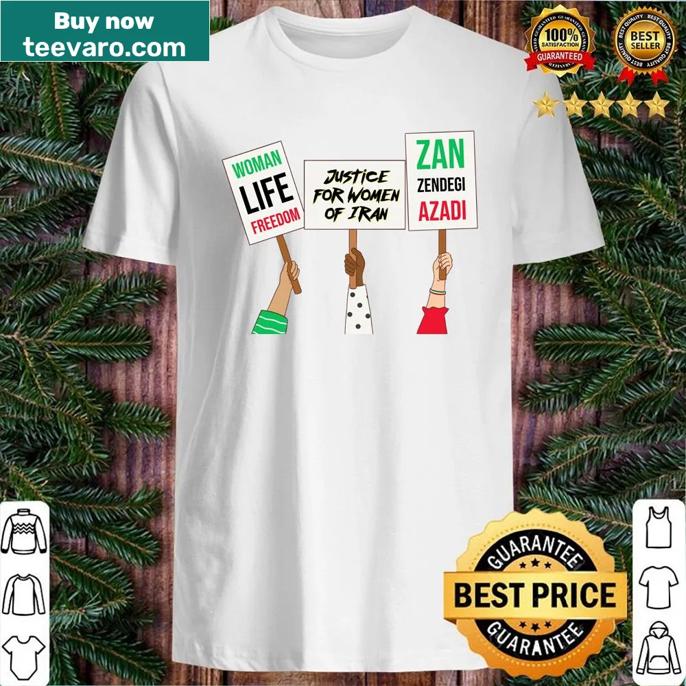 Shirt with empowering message for women's rights in Iran