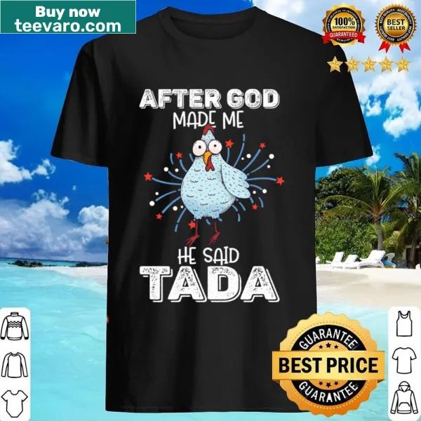 Funny Happy Rooster Chicken t-shirt with humorous saying