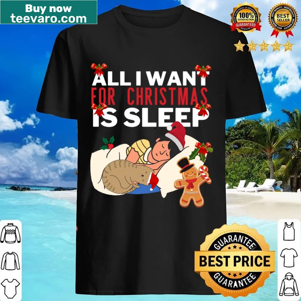 Cute cat-themed Christmas t-shirt with playful text