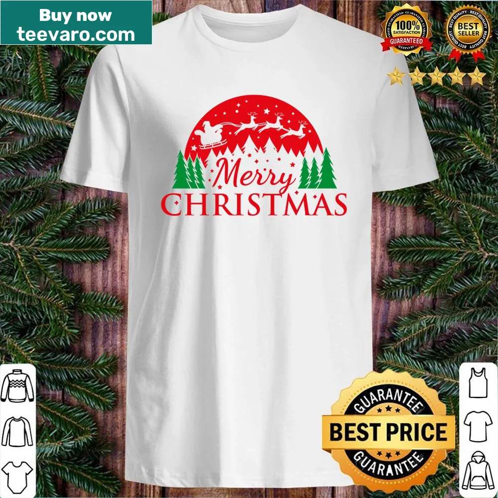 Vintage Merry Christmas design on a classic shirt