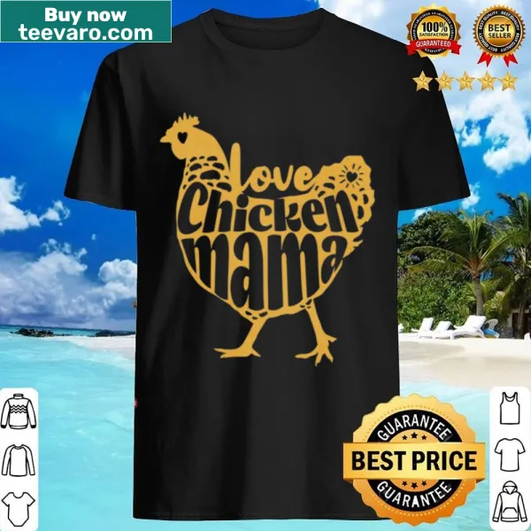Humorous Chicken Mama slogan graphic on shirt