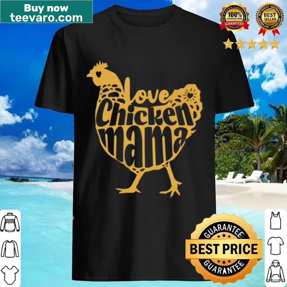 Humorous Chicken Mama slogan graphic on shirt