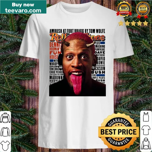 Playful tribute to Dennis Rodman on a sporty graphic T-shirt