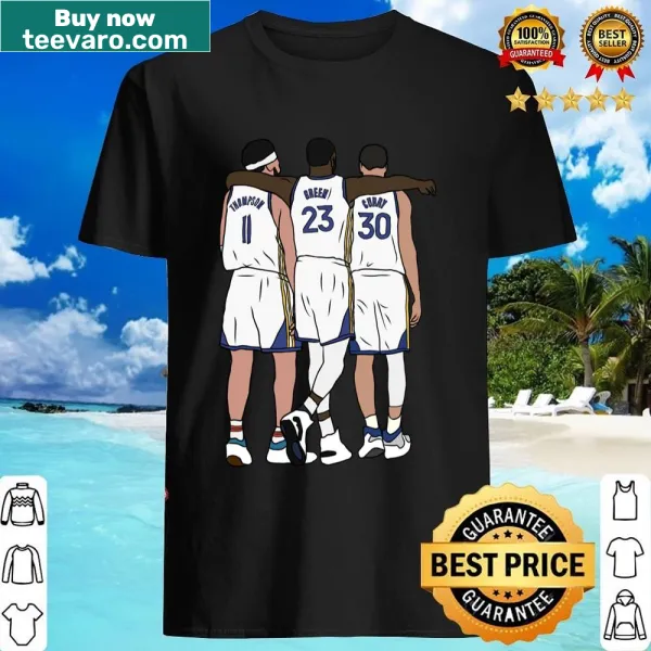 Klay Draymond Steph shirt featuring their names in a stylish font