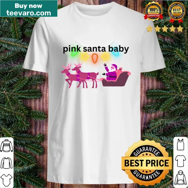 Cute holiday shirt with the phrase Santa Baby