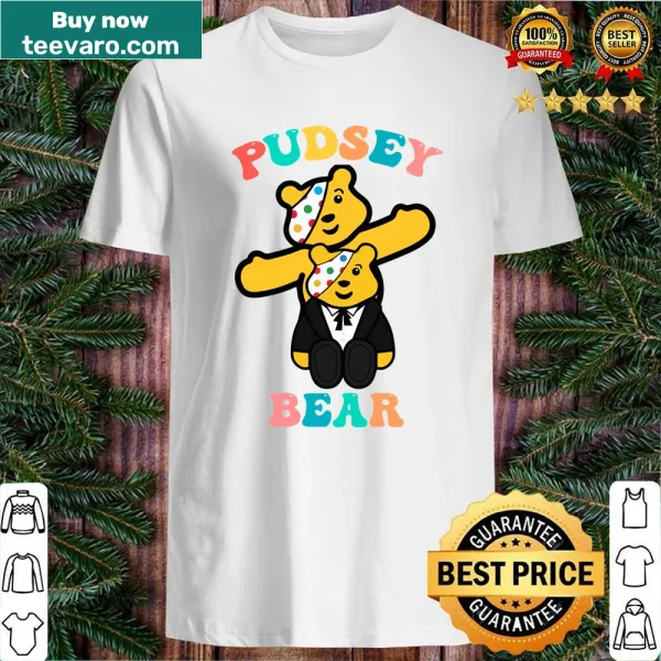 Cute Tesco Pudsey Bear shirt supporting Children In Need with an illustration
