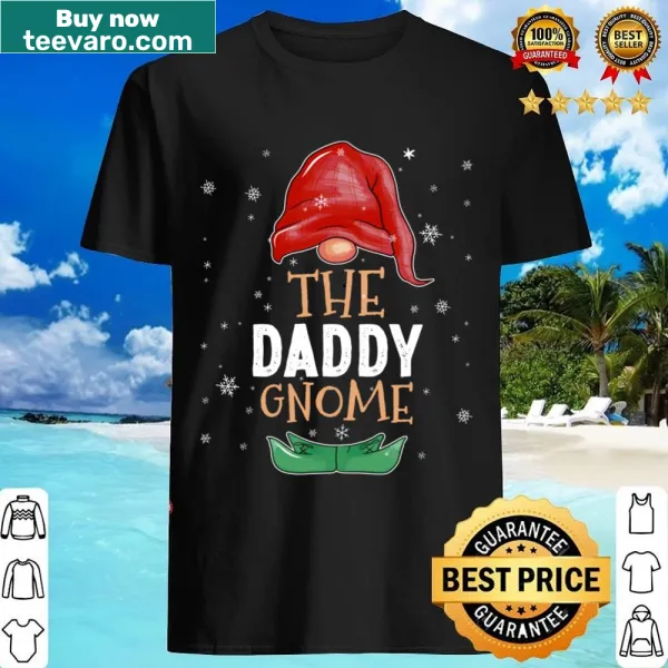 Family matching Christmas shirt with daddy gnome design