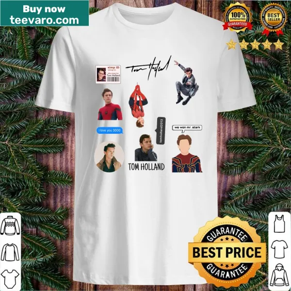 Shirt featuring Tom Holland's Peter Parker meme art
