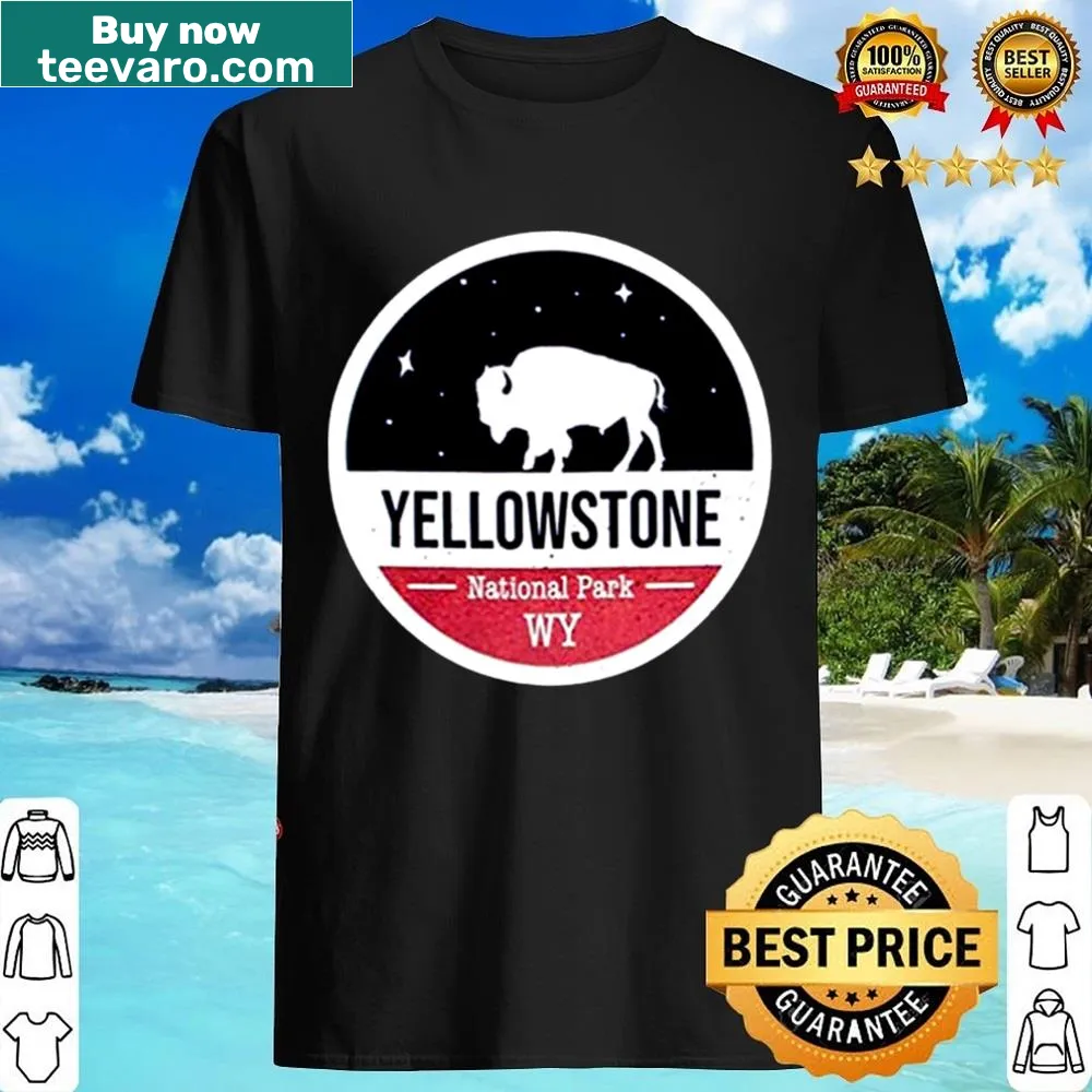 Shirt with a vintage design inspired by Yellowstone National Park