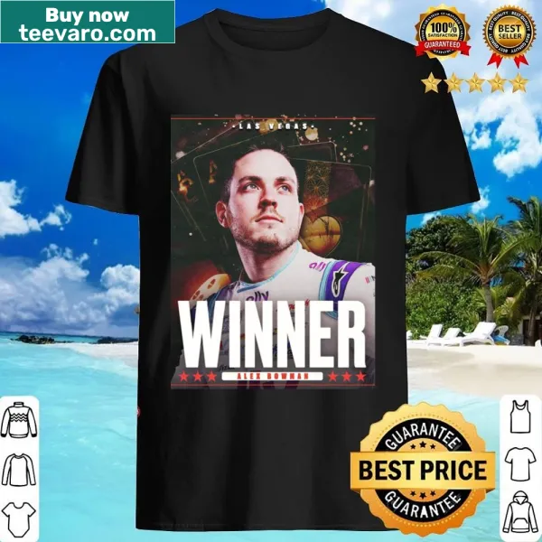 Illustrated shirt celebrating Alex Bowman, the racing driver