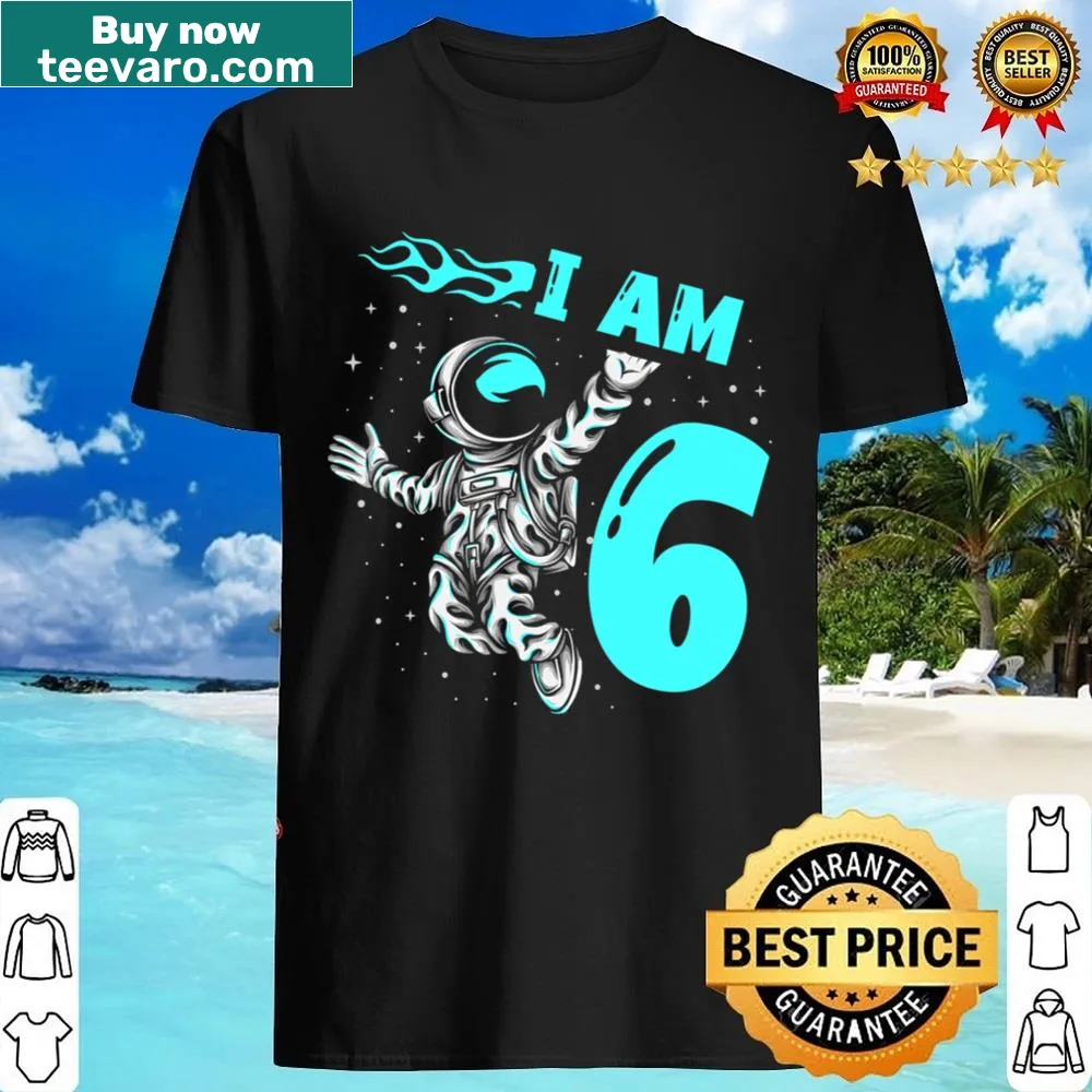 Cute astronaut design with planets and spaceship for kids' birthday