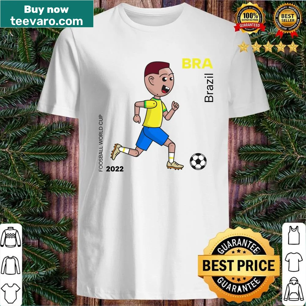 Illustration of a foosball player representing Brazil on a shirt