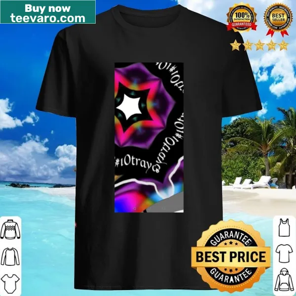 Artistic abstract typography design on a black classic t-shirt.