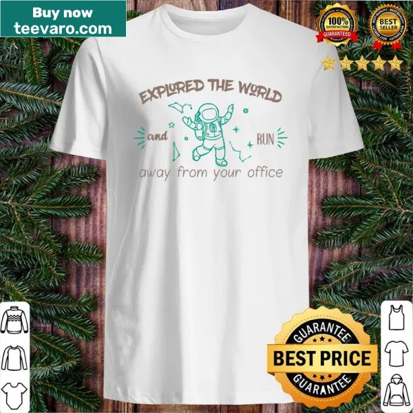 Travel-themed shirt with inspirational text about adventure