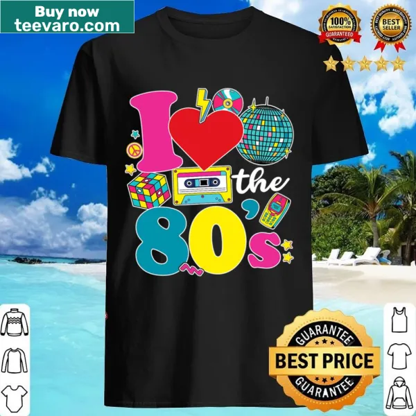 Nostalgic 80s graphic shirt for parties and casual wear