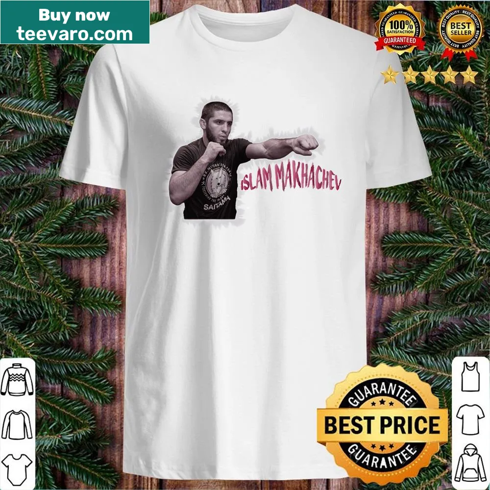Shirt celebrating UFC fighter Islam Makhachev