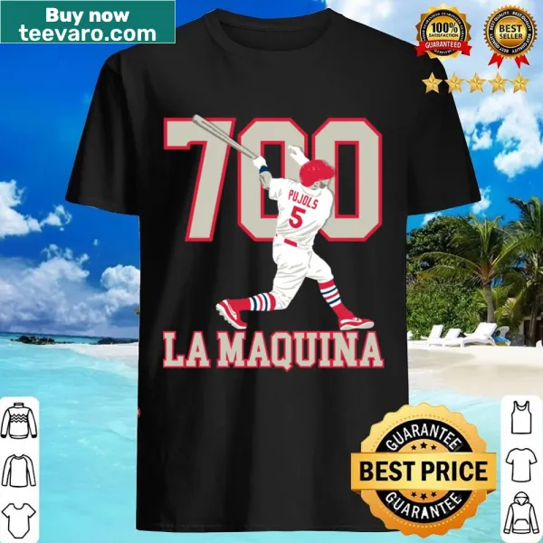 Albert Pujols 700th home run commemorative t-shirt with illustration