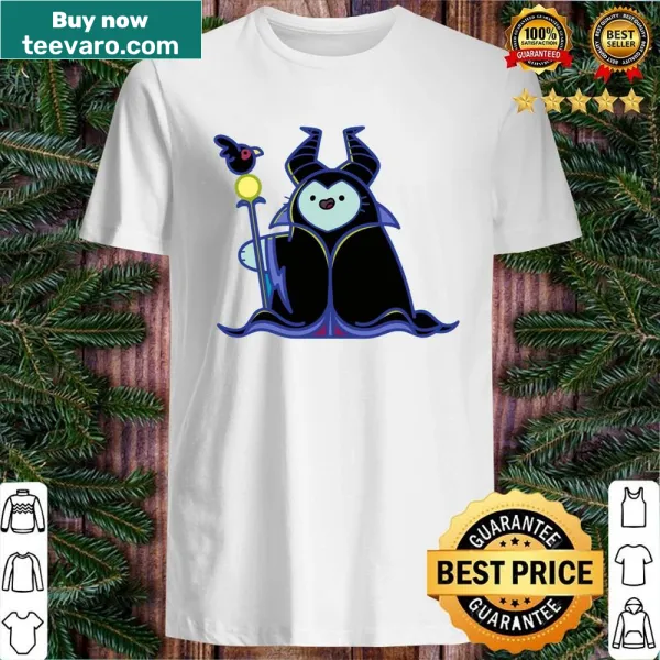 Artistic cat T-shirt with a Maleficent-inspired design