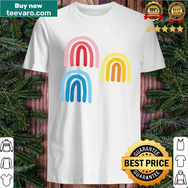 Whimsical rainbow design T-shirt