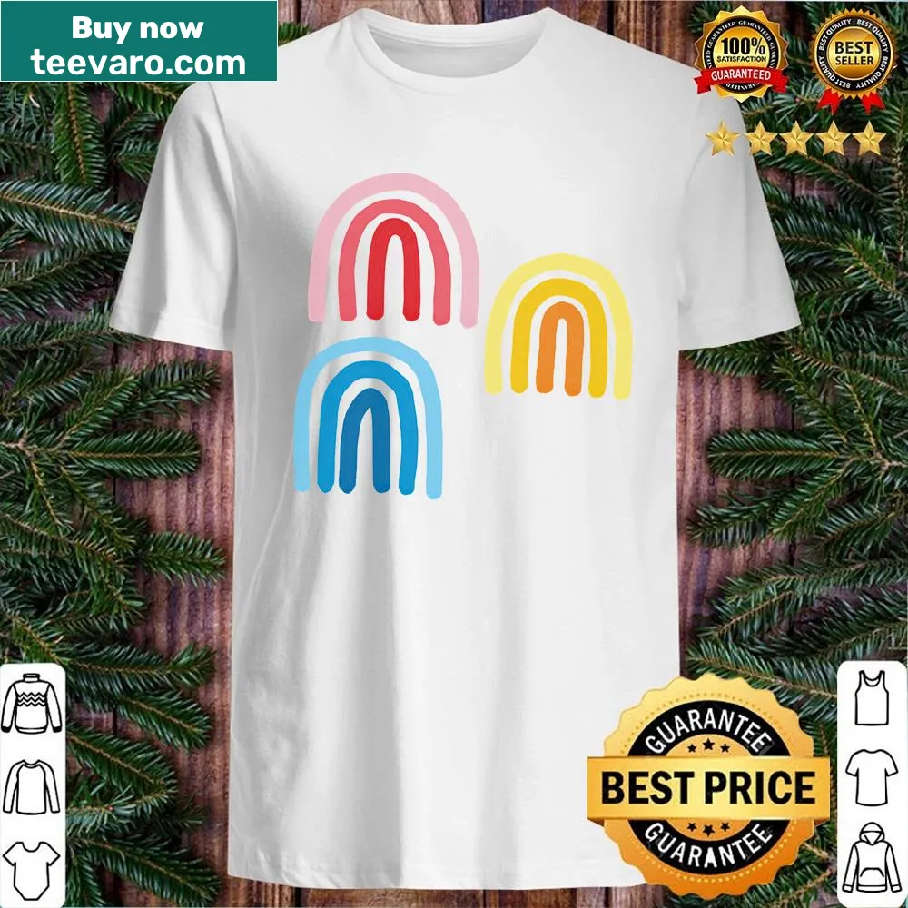 Whimsical rainbow design T-shirt