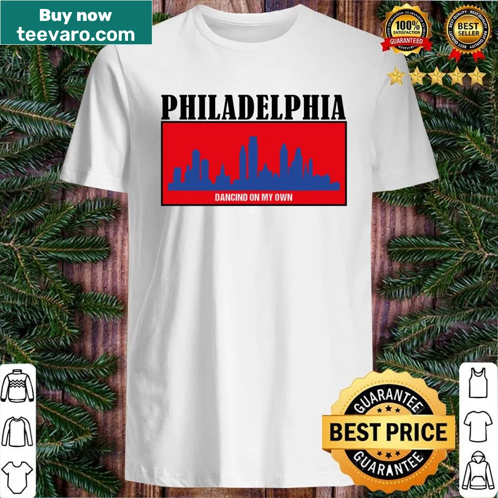 Illustration of a dancer celebrating baseball on a T-shirt.