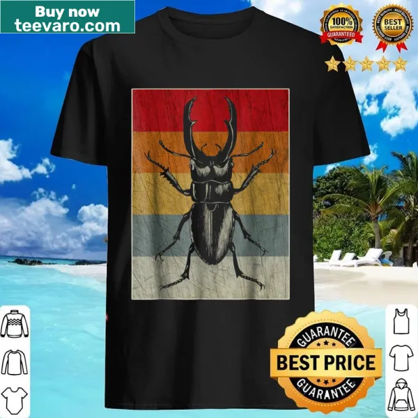 Vintage style Retro Bug Insect T-shirt with playful graphic design