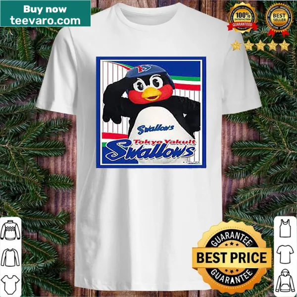 Gaming-themed t-shirt with 'Swallows Yklt Npb' graphic